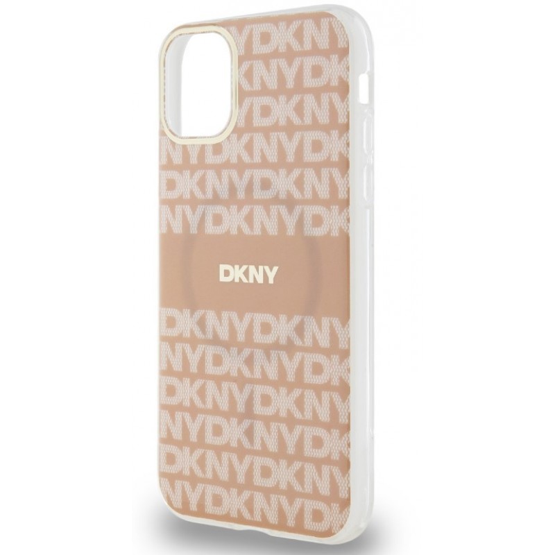 Θήκη DKNY PC/TPU Repeat Pattern Tonal Stripe Magsafe Case for iPhone 11 (6.1") Pink