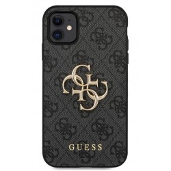 Θήκη Guess PU 4G Metal Logo Case for iPhone 12 Pro Max (6.7") Grey