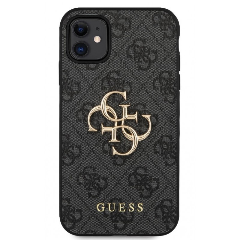 Θήκη Guess PU 4G Metal Logo Case for iPhone 12 Pro Max (6.7") Grey