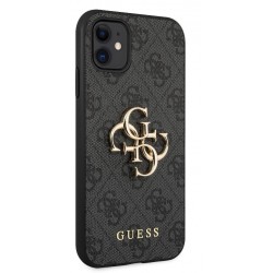 Θήκη Guess PU 4G Metal Logo Case for iPhone 12 Pro Max (6.7") Grey
