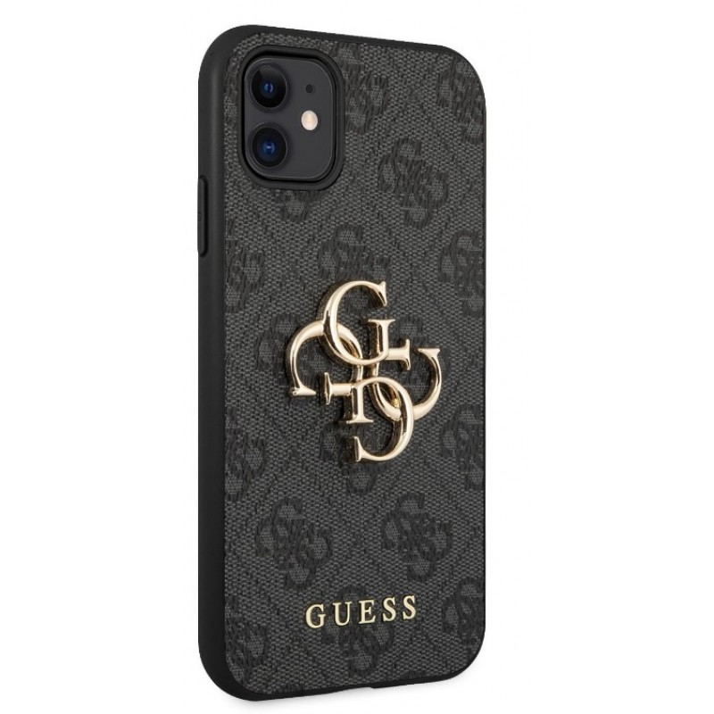 Θήκη Guess PU 4G Metal Logo Case for iPhone 12 Pro Max (6.7") Grey