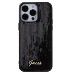 Θήκη Guess Sequin Script Logo Case Apple iPhone 14 Pro (6.1") Black