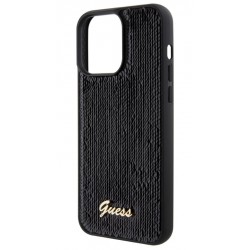 Θήκη Guess Sequin Script Logo Case Apple iPhone 14 Pro (6.1") Black