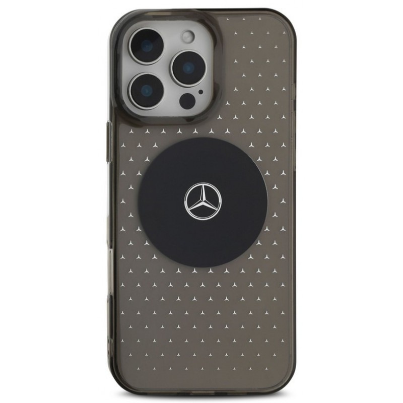 Θήκη Mercedes PC/TPU Star Pattern MagSafe Case Apple iPhone 16 pro Max (6.9") Black