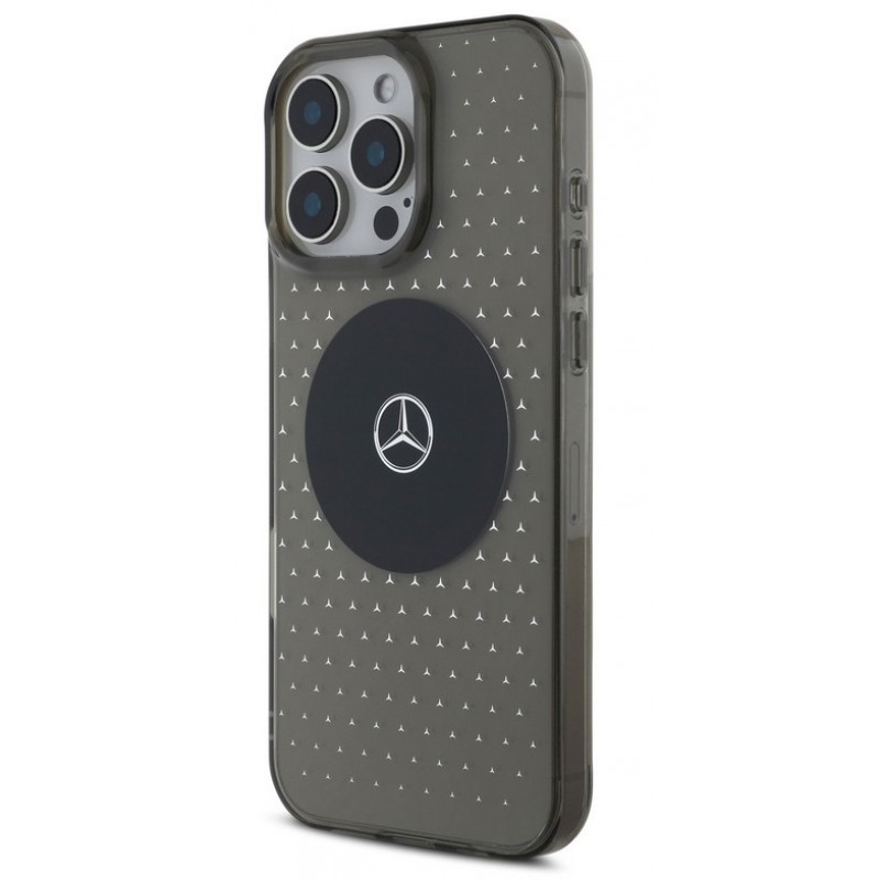 Θήκη Mercedes PC/TPU Star Pattern MagSafe Case Apple iPhone 16 pro Max (6.9") Black