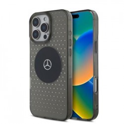 Θήκη Mercedes PC/TPU Star Pattern MagSafe Case Apple iPhone 16 pro Max (6.9") Black
