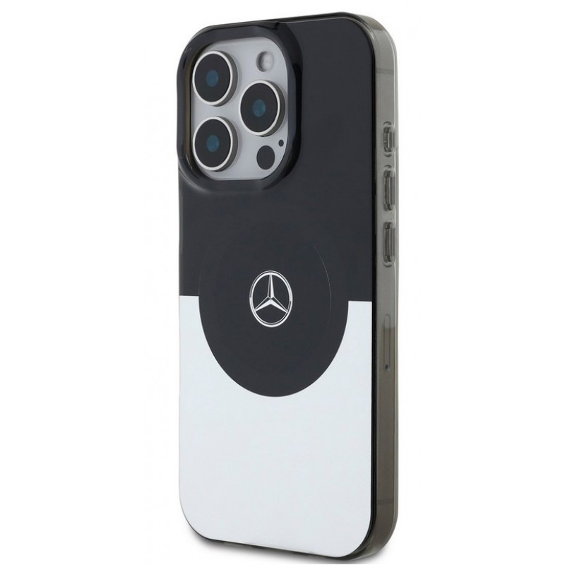 Θήκη Mercedes PC/TPU Double Layer MagSafe Case Apple iPhone 16 Pro Max (6.9") Black / Silver