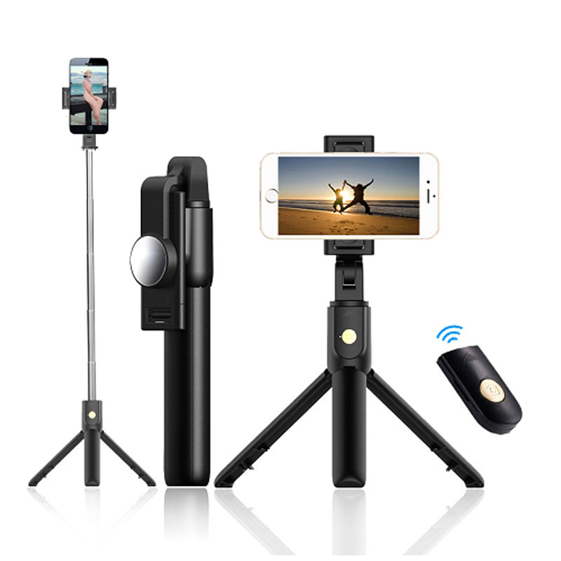 Selfie Stick with Detachable Tripod Bluetooth  & Remote K10 Black