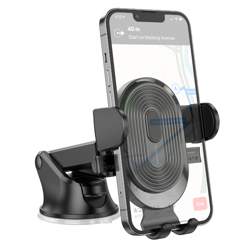 Βάση Αυτοκινήτου Borofone BH85 Experience with Suction Cup Car Holder Black