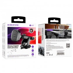 Βάση Αυτοκινήτου Borofone BH97 NT Ice Magnetic with Suction Cup Car Holder Black