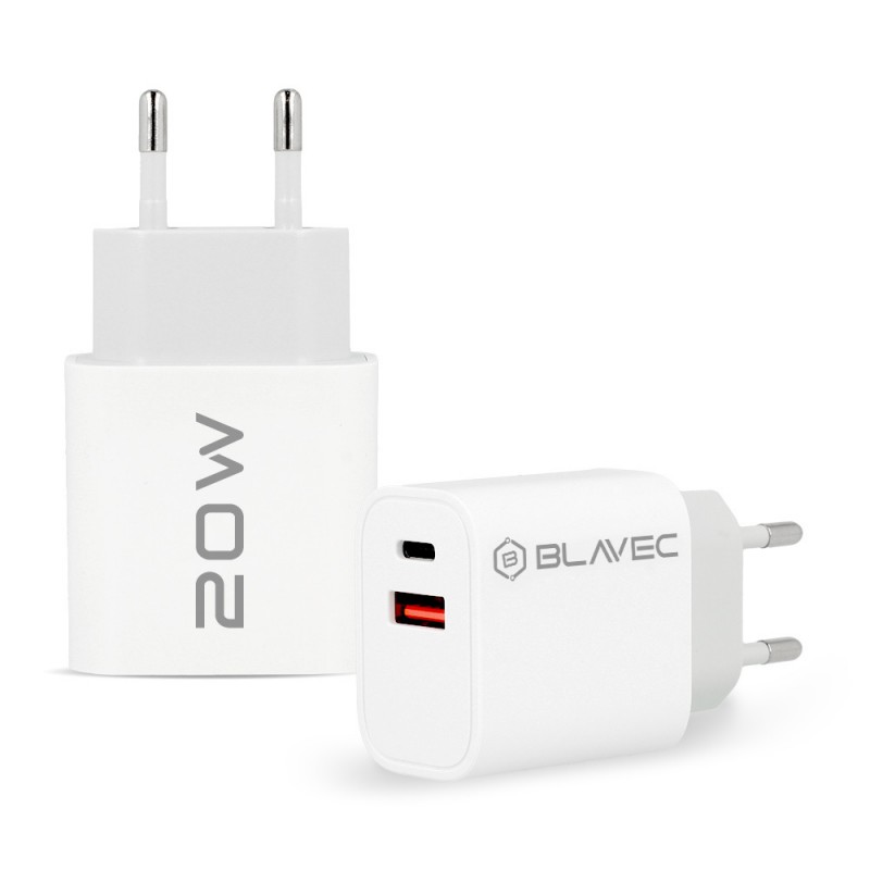 Φορτιστής BLavec Wall Charger BC2 Type-C & USB 20W White