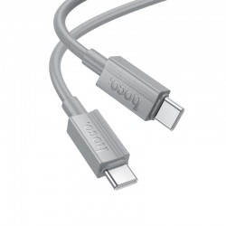 Καλώδιο Data Hoco X107 Favor Charging Data Cable 60W Type-C to Type-C 1m Grey