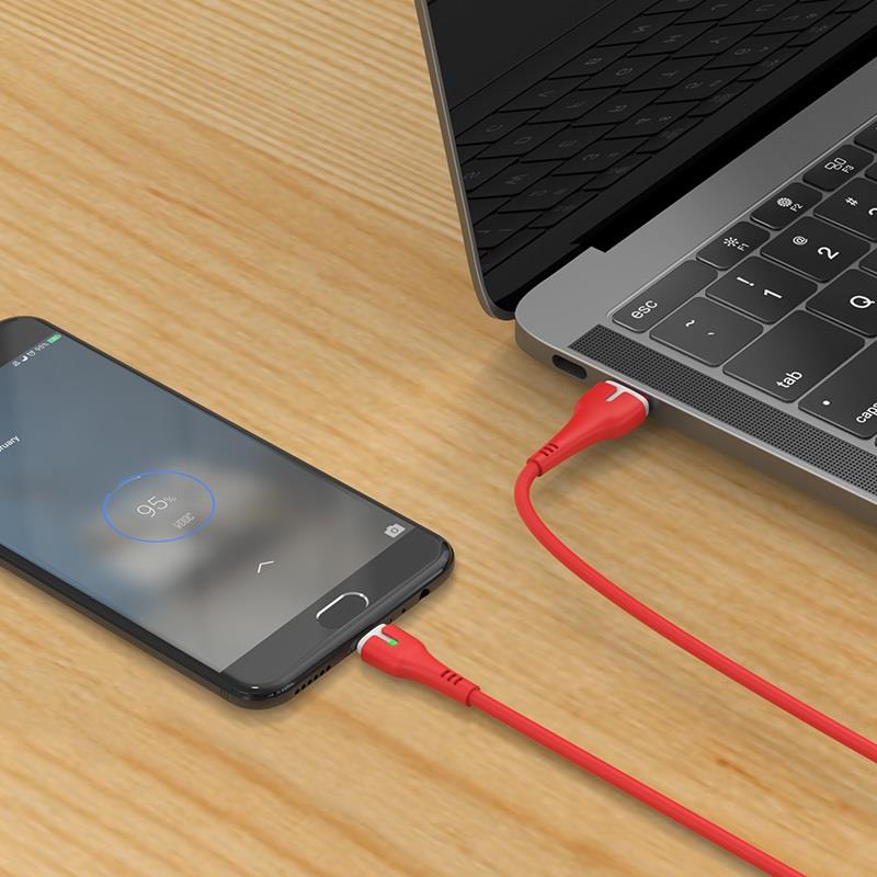 Καλώδιο Hoco X45 Surplus Charging Cable USB to Type-C 1m Red