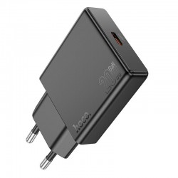 Φορτιστής Ταξιδιού Hoco N37 Delgado USB-C Black Φορτιστής Ταξιδιού Hoco N37 Delgado USB-C Black