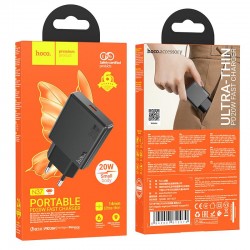 Φορτιστής Ταξιδιού Hoco N37 Delgado USB-C Black Φορτιστής Ταξιδιού Hoco N37 Delgado USB-C Black