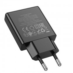 Φορτιστής Ταξιδιού Hoco N37 Delgado USB-C Black Φορτιστής Ταξιδιού Hoco N37 Delgado USB-C Black