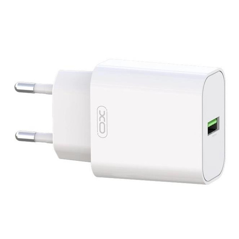 Φορτιστής Ταξιδιού XO L103 QC3.0 USB to Lightning 18W PD Fast Charger White