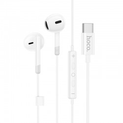 Ακουστικά Handsfree Earphones Hoco M109 Sunny In-ear Type-C White