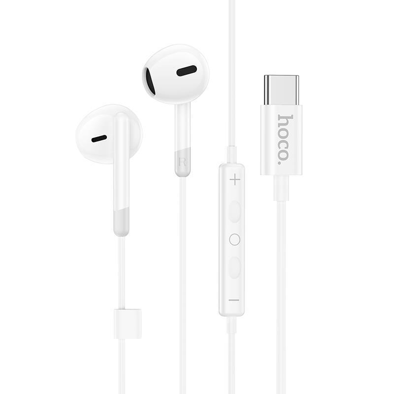 Ακουστικά Handsfree Earphones Hoco M109 Sunny In-ear Type-C White