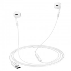 Ακουστικά Handsfree Earphones Hoco M109 Sunny In-ear Type-C White