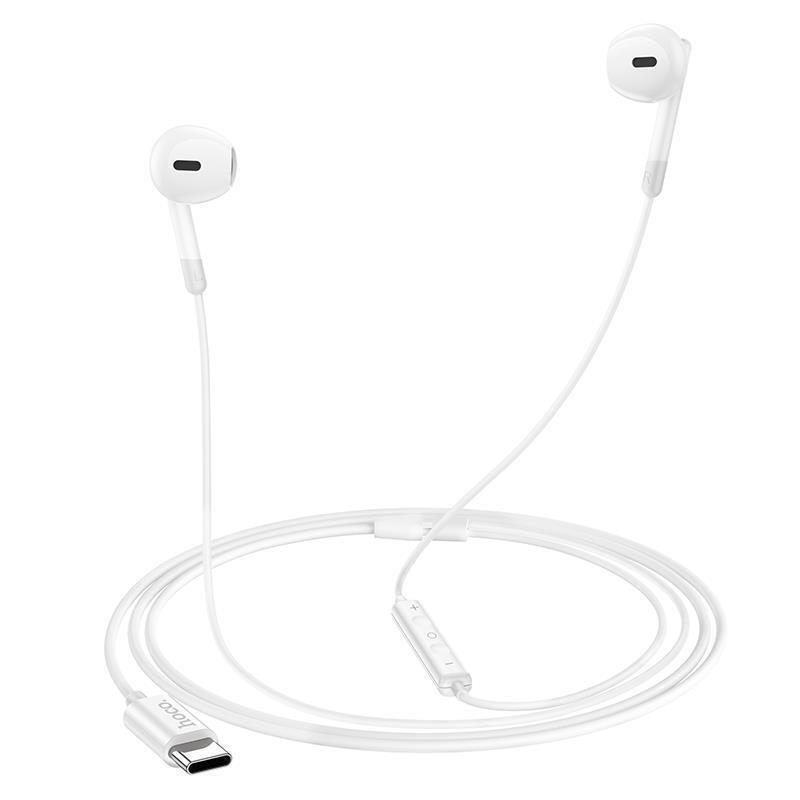 Ακουστικά Handsfree Earphones Hoco M109 Sunny In-ear Type-C White