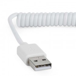 Καλώδιο Cablexpert USB to MicroUSB Charging Cable Spiral White 1.8m