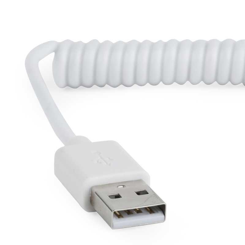 Καλώδιο Cablexpert USB to MicroUSB Charging Cable Spiral White 1.8m