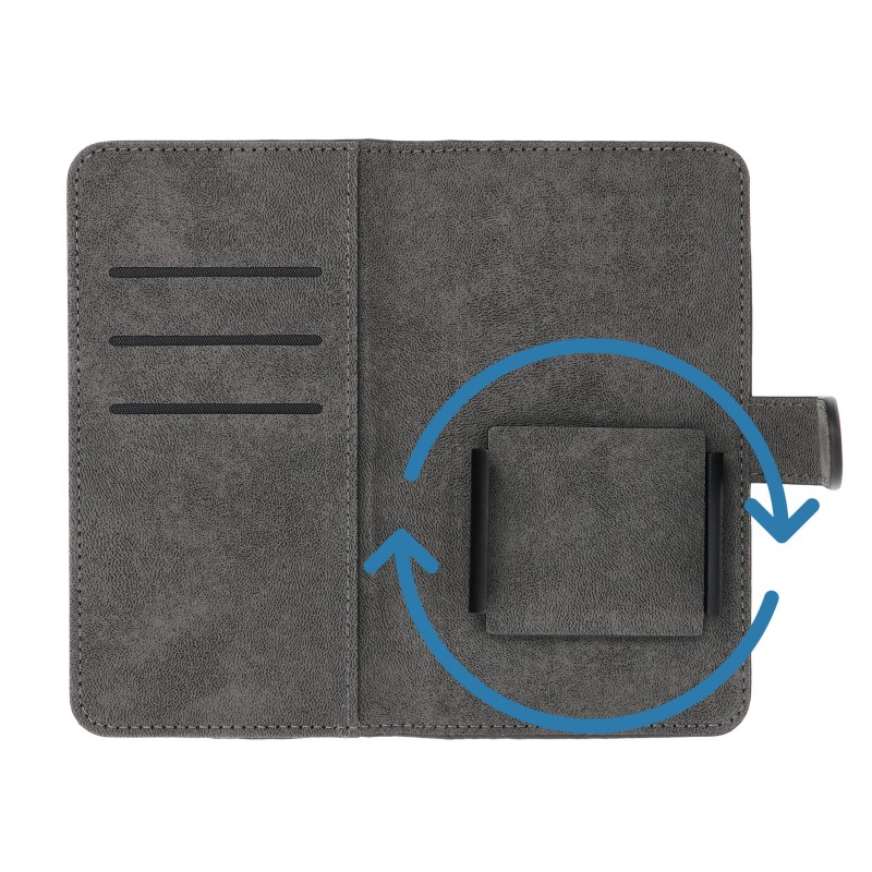 Θήκη Book Universal Common size M for SAMSUNG S21 / NOTE / NOTE 2 / NOTE 3 / S10 / HUAWEI P30 Lite / P9 / P9 Lite / SONY XPERIA Z3 / Z4 / Z5 Black