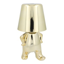 Επιτραπέζιο Φωτιστικό Table Lamp Bedside LED 3D Gold Man Art Deco Gold