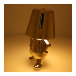 Επιτραπέζιο Φωτιστικό Table Lamp Bedside LED 3D Gold Man Art Deco Gold