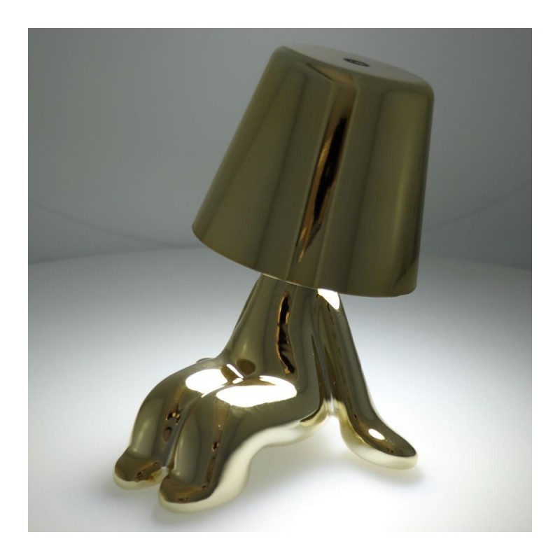 Επιτραπέζιο Φωτιστικό Table Lamp Bedside LED 3D Gold Man Art Deco Gold Επιτραπέζιο Φωτιστικό Table Lamp Bedside LED 3D Gold Man Art Deco Gold