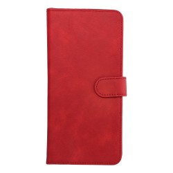 Θήκη Book Universal Common size S for IPHONE 12 / 13 / SAMSUNG S6 / A5 2016 / XCOVER 4 / S22 / HUAWEI P8 2017 Red