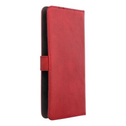 Θήκη Book Universal Common size S for IPHONE 12 / 13 / SAMSUNG S6 / A5 2016 / XCOVER 4 / S22 / HUAWEI P8 2017 Red