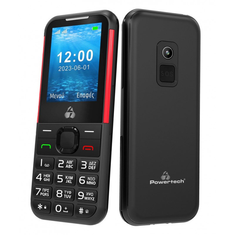 Powertech Sentry PTM-33 Dual SIM ,SOS Call, με φακό Black