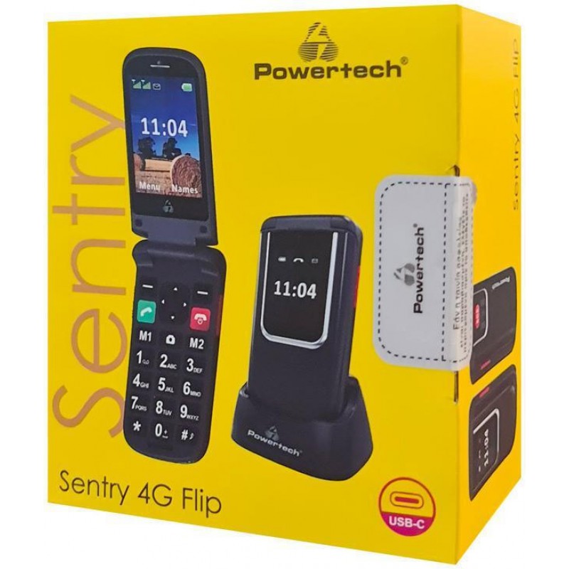Powertech Sentry PTM-34 Dual SIM , SOS Call Black Powertech Sentry PTM-34 Dual SIM , SOS Call Black