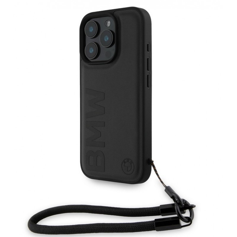Θήκη BMW Leather Signature and Strap Case for iPhone 16 Pro Max (6.9") Black Θήκη BMW Leather Signature and Strap Case for iPhone 16 Pro Max (6.9") Black