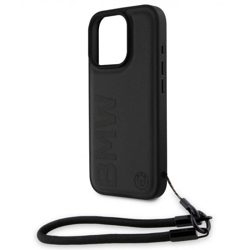 Θήκη BMW Leather Signature and Strap Case for iPhone 16 Pro Max (6.9") Black Θήκη BMW Leather Signature and Strap Case for iPhone 16 Pro Max (6.9") Black