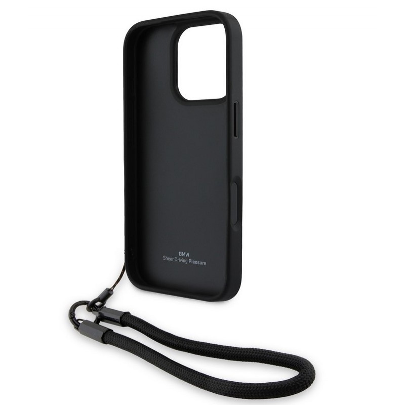Θήκη BMW Leather Signature and Strap Case for iPhone 16 Pro Max (6.9") Black Θήκη BMW Leather Signature and Strap Case for iPhone 16 Pro Max (6.9") Black