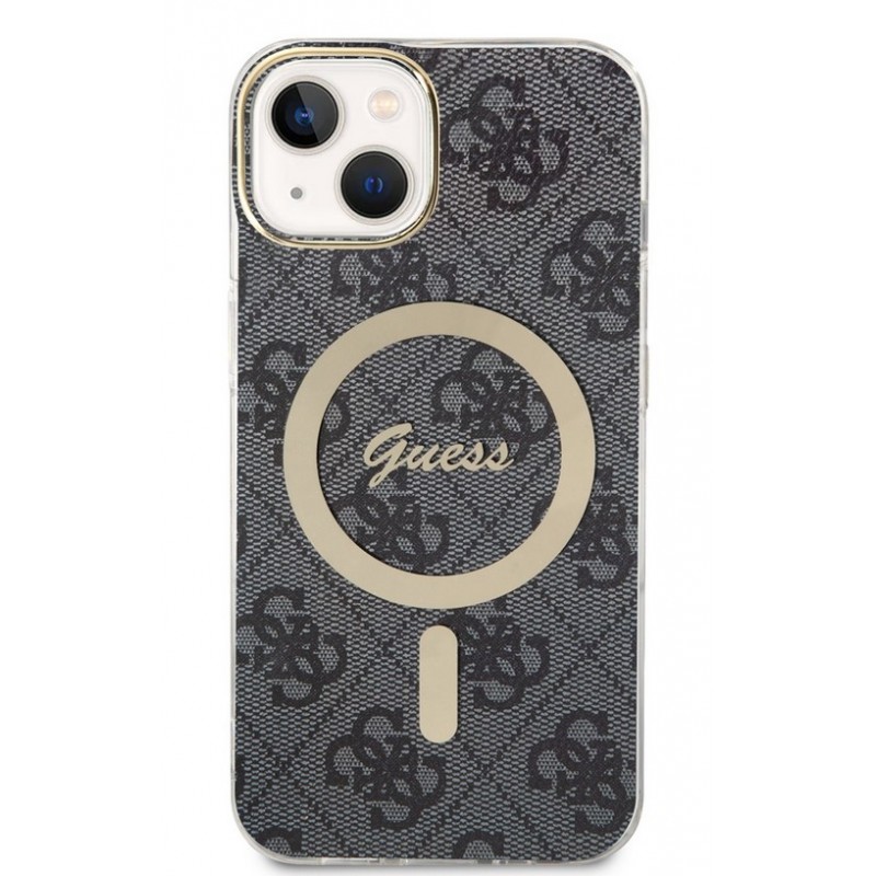 Θήκη Guess IML 4G MagSafe Case Apple iPhone 14 (6.1") Black