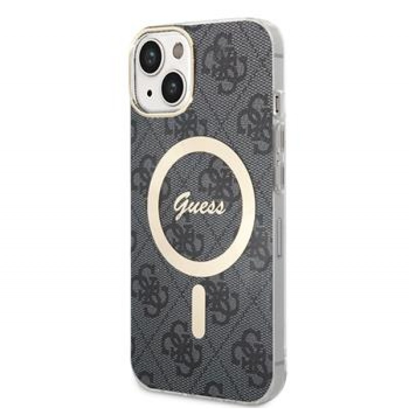 Θήκη Guess IML 4G MagSafe Case Apple iPhone 14 (6.1") Black