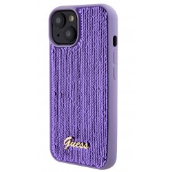 Θήκη Guess Sequin Script Logo Case Apple iPhone 15 Plus (6.7") Purple
