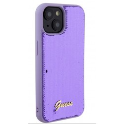 Θήκη Guess Sequin Script Logo Case Apple iPhone 15 Plus (6.7") Purple