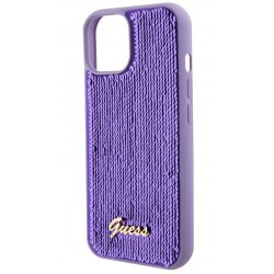 Θήκη Guess Sequin Script Logo Case Apple iPhone 15 Plus (6.7") Purple