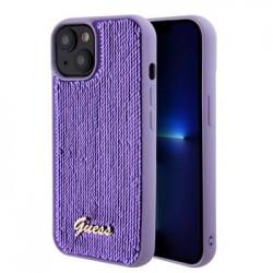 Θήκη Guess Sequin Script Logo Case Apple iPhone 15 Plus (6.7") Purple