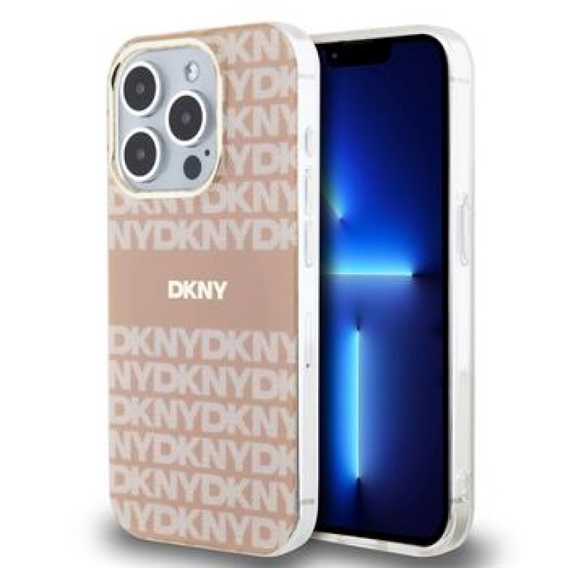 Θήκη  DKNY PC/TPU Repeat Pattern Tonal Stripe Magsafe Case for iPhone 14 Pro Max (6.7") Pink