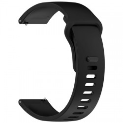 Ανταλλακτικό λουράκι QuickFit Sportband για Samsung Galaxy Watch3(45mm)/Watch(46mm)/Xiaomi Haylou LS05/Amazfit GTR(47mm)/2e(46mm)/Stratos 2/3/Mi Watch(46mm)/Huawei GT/Active/GT 2/Pro/Honor GS Pro/Magic/2(46mm) Black (22mm)