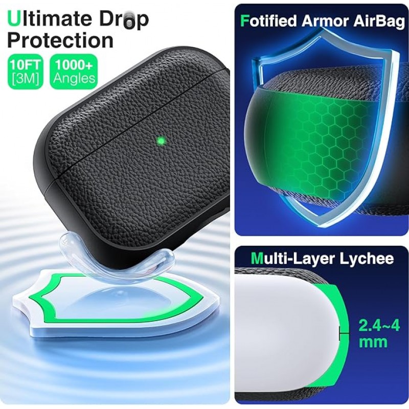 Θήκη PC Silicone Apple Airpods 4 Black