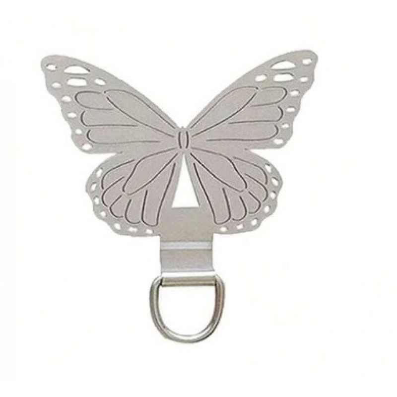 Ανταλλακτικό Pad για Λουράκι Λαιμο΄ύ Stainless Steel Ultra-Thin Mobile Pad Hanging Rope Clip Silver