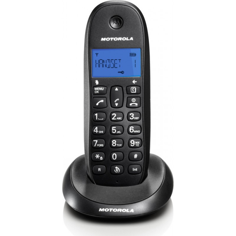 Ασύρματο Τηλέφωνο Motorola Dect C1001LB Black