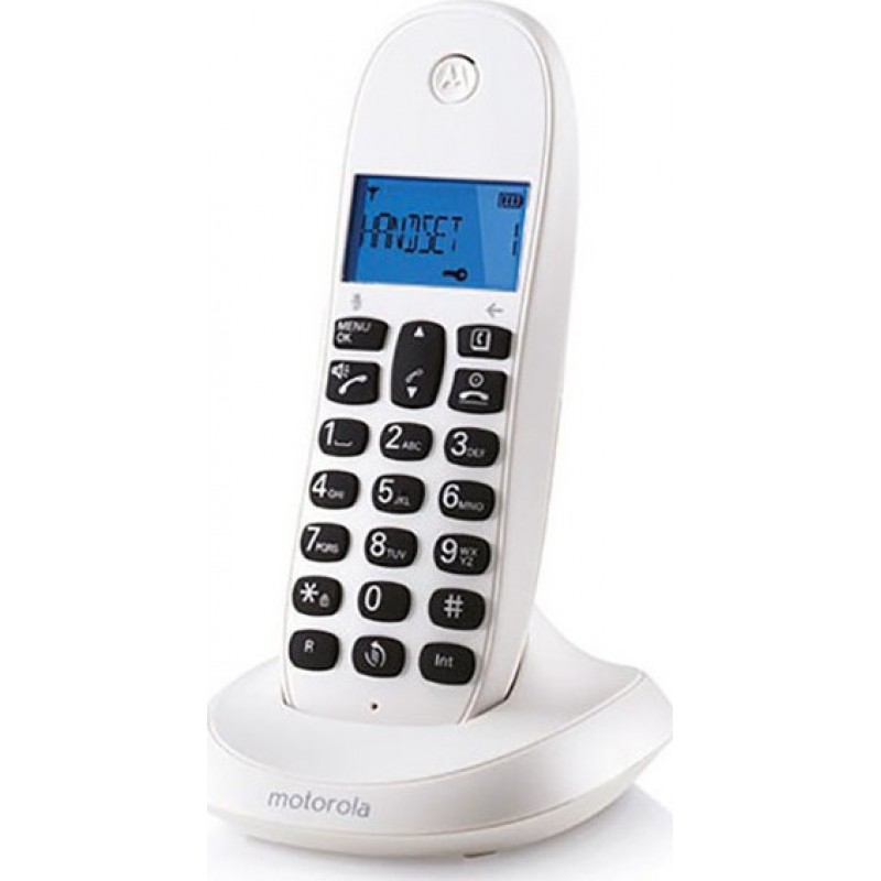 Ασύρματο Τηλέφωνο Motorola Dect C1001CB White